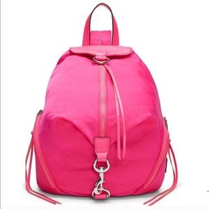 Rebecca Minkoff NWT Julian Nylon Pink Backpack